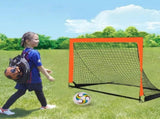 Portable Soccer Goal Net Quick Set-up Training Equipment for Backyard Soccer Orange V1308-DSZKI-259-2