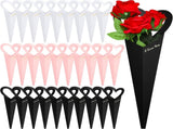 Flower Wrapping Paper 46.5x18cm White Pink Black 30 Sheets Gift Bouquet Packaging V1258-DP02-BOL-704