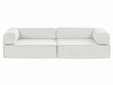 Artiss Convertible Folding Sofa Bed Beign SBED-E-FLD03-2S-BG-AB