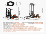 Stair Climbing Cart, 100 kg Stair-Climbing Capacity, Heavy-Duty Folding Trolley Cart with V952-ZXTCSPLCLSKH7RCTY001V0