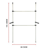 Heavy Duty Adjust Clothes Rail Storage Garment Shelf Hanging Display Stand Rack V63-837221