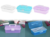 Transparent Storage Box, Clear Storage Latch Box Plastic Container Plastic Carrying Case with Handle V1189-LWWAL-20260401-06874