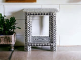 MOTHER OF PEARL NOIR OPULENCE SIDE TABLE V742-VC18