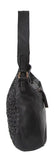 Pierre Cardin Woven Leather Ladies Cross-Body Bag - Black V563-PC-3306-BLACK