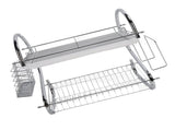 Dish Rack 2 Tier Bowl Dish Drainer Neat Organization Rust Prevention Kitchen Drying Rack Cutting V1294-YM0706-3118230219712