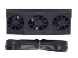 Car Exhaust Fan Solar Powered Air Circulating Fan Car Window Vent Fan for Odor Removal Heat V1294-YM0901-3113240171511