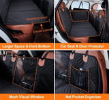 Black PawfectFriend Hard Bottom Car Back Seat Extender & Hammock for Dogs 63x132cm Waterproof, V571-PF-CAR-HMCK-BLK