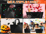 80 Pack Non Woven Party Favor Bag 9.8'' Reusable Tote Bags Bulk with Handles for Birthday Supplies V1259-DP01-A-1198