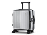 Wanderlite 20" Luggage Suitcase Front Pocket Travel Carry On Dual TSA Silver LUG-ABS-POK-20-SV