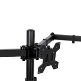 Levede Triple Monitor Arm Stand 10-27" Screens Desk Mount Adjustable Arms Black TV1020-AU