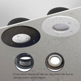 4 Pack Recessed Spotlights, LED 5W 3000K Warm White, IP65 Waterproof, Satin Nickel Black, Cutout 68 V1188-MS-520-006