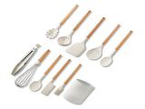 10pcs Silicone Kitchen Utensil Set with Holder Non Stick Heat Resistance Cooking Spatula Spoon Set V1294-YM0901-3118230351511