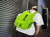 Fashion Backpack Sport Backpack Travel Backpack Four-Color Backpack Trendy - Neon Green - Size L V1347-127-12590-NEG-L