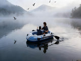 2-Person Inflatable Boat 190x100cm Thick PVC Raft for Lakes/Pools 180kg Capacity with Oars & Pump V1107-XJPHT2