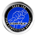 CORTEX ZEUS100 7ft 20kg Olympic Competition Barbell with Lockjaw Collars V420-CXBB-ZEUS100-LC