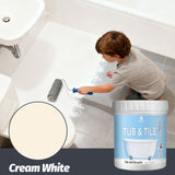 Tub & Tile Paint Waterproof, Non-Slip, Eco-Friendly for Ceramic Surfaces Ideal for Bathrooms, V1107-116-26637-LIG-500G