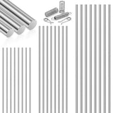 96-Pack 15.74" Stainless Steel Spring Wire Tough & Easy to Cut, Clearly Marked Assorted Sizes, V1369-AZ3-W-12044