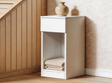 Levede Slim Bedside Table Nightstand Side Table Storage Bedroom Narrow Cabinet NI1084-WH-AU