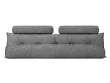 Artiss Headboard Pillow Double Wedge Backrest Triangular with 2 Cushions Grey BED-HEAD-TRAR-D-GY