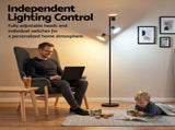 Artiss LED Tree Floor Lamp, 36W Modern Dimmable Standing Lamp with Remote & Touch Control, 4 Color LAMP-FLOOR-3H-LED