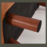 NNETM Elegant Hardwood Entryway Faux Leather Bench V728-LP89537