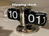 Digital Flip Down Clock Retro Minimalist Single Foot Mechanical Auto Flip Clock Desk Clock for Home V1294-YM0703-3115230003611