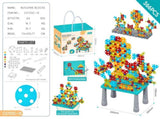 DIY Screw Assembly Building Blocks Set for Kids Ages 3-6 Creative Educational Toy with Wrench and V1341-ZY-8T7NY9HN-490PCS