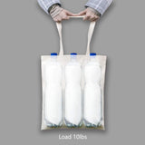 12-Pack Economical Cotton Tote Bag, Lightweight Medium Reusable Grocery Shopping Cloth Bag, Suitable V1259-DP01-A-2325