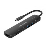 Simplecom CHT570 USB-C SuperSpeed 7-in-1 Multiport Hub Adapter HDMI 2.0 Docking Station V1202-V2-HXSI-CHT570