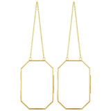Pressed Flower Glass Frame Set, 2 Pack Metal Floating Picture Frames, Octagon Hanging Display with V1369-AZ3-W-08562