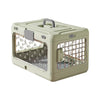 Green Collapsible Pet Carrier Crate - Foldable Travel Airline Dog & Cat Kennel with Transparent V888-ELOSUNG54021