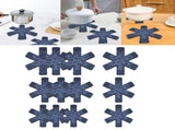 12-Piece Pot and Pan Protector Pads, Scratch Prevention Pads for Non-Stick Skillets, Bowls, and V1369-AZ3-W-21611