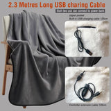 3-Setting Electric Heating Shawl USB Rapid, Portable & Machine Washable, Multifunctional V1232-DRT001