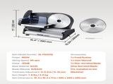 Meat Slicer 180W 190 mm Electric Deli Food Slicer for Meat Bread Cheese V952-DRQPJ180WSDPGJYA2V3