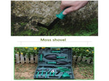 Potted Plant Pruning Shovel Kit Garden Planting Weeding Set Bonsai Trimming Garden Tools Green 10 V1294-YM0512-3111220287911