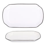 12in Dinner Plate Dish 550ml White Ceramic Noodle Soup Fish Plate Kitchen Tableware for Restaurant V1294-YM0523-3118210320311