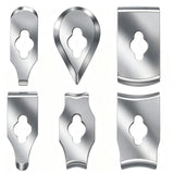 Contour Scraper Set with 6 Replaceable Stainless Steel Blades and Metal Sharpening File, Ergonomic V1341-ZY-RD39LT34-18BLADES