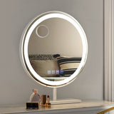 Embellir Makeup Mirror 40x40cm Hollywood Vanity with LED Light Tabletop Round MM-E-STAND-R40-BT