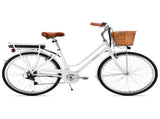 Valk Laneway 5 Vintage Electric Bike, Torque Sensor equipped eBike, Medium, White V219-BIKEVBVA1WTA