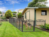 Fin Heavy Duty Dog Play Pen Enclosure Whelping Cage With Fertility Mat Puppy Playpen 60x110cm V767-P-XE843-G1