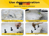 5Pcs Stone Splitter Heavy Duty Plug Wedge Shims Stone Expansion Tool for Marble Separator Hand Tool V1366-AZ2-W-22033