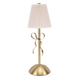 Fabric Bow Lamp Cordless Modern LED Bowknot Table Cute Nightlight Rechargeable for Bedroom V1294-YM0901-3119260000711