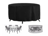 Heavy Duty Oxford Outdoor Round Table Cover - Waterproof, Anti-UV & Dustproof Garden V888-ELOSUNG45959