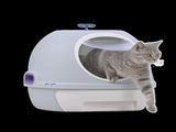 YES4PETS Cat Toilet Litter Box Tray House W Sky window Drawer Photocatalyst Purifier Blue V278-AT1002-2-PURIFIER-BLUE