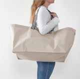 10 IKEA-style quality tote bags, shopping bags, large, polypropylene, 68 x 36 cm, light beige, V1188-MS-313-0497