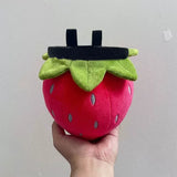 Strawberry Chalk Bag Rock Climbing Chalk Bag Suitable Bouldering Gym Indoor & Outdoor Climbing with V1261-STRAWBERRY001
