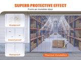 Strip Curtain PVC Door Curtain 244 x 244 cm Cooler Freezer Clear Plastic V952-PZMLPZGHMPTLG3PGGV0