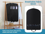 Travel Garment Bag with Zipper Pocket, Suit Bag for Suits, Dresses, Coats Men Suit Cover With V1192-AZ-W-0087