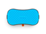 4-in-1 Slow Feeder Dog Bowl - Dark Grey Bowl with Blue Lickmat V1023-SF-4IN1-DG_DB