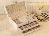 Black High-end Jewelry Storage Box for Necklaces, Earrings, Ear Studs, Bracelets, Rings, Exquisite V1102-GDSSSNH001